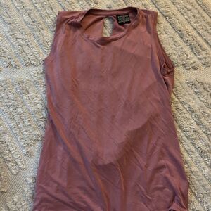 Evolution and Creation Mauve Short Sleeve Top